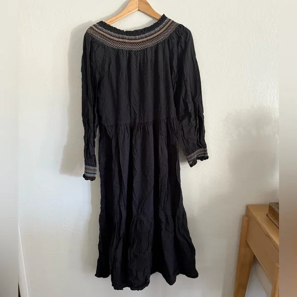 Universal Thread grey Long Sleeve Dress with Brown Accents - Picture 1 of 5